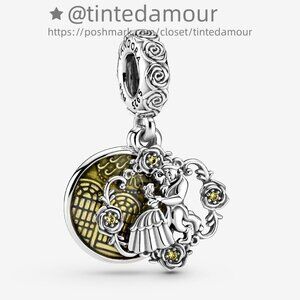 Pandora Disney Beauty and the Beast Dancing Dangle Charm